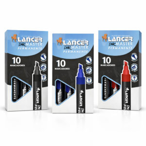 MARCADOR PERMANENTE INK MASTER LANCER CAJA X10